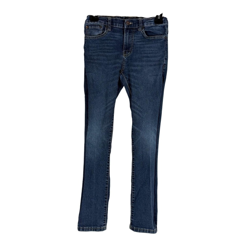 Lucky Brand Jeans Kids 12 Slim Blue Dark‎ Wash Straight Stretch Denim Elastic
